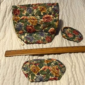 NWOT Vintage Avon 3 piece bag set.